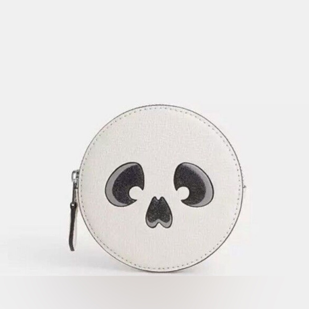 NWT Coach Outlet Coin Case  Halloween Skull